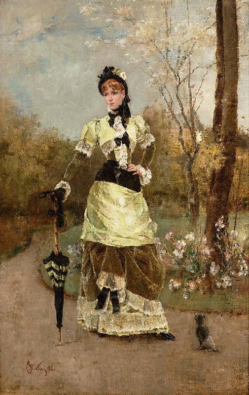 Alfred Stevens La Parisienne Spain oil painting art